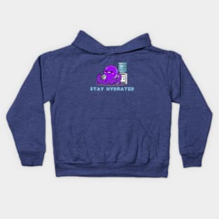 STAY HYDRATED (KAWAII OCTOPUS) Kids Hoodie